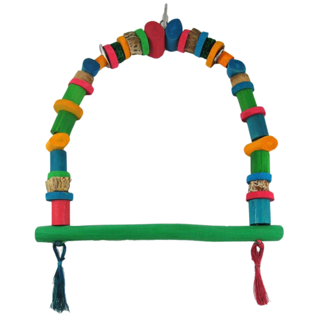 Arc Swings is the CUTEST colorful parrot swing for your birds! 🦜Marlene ...